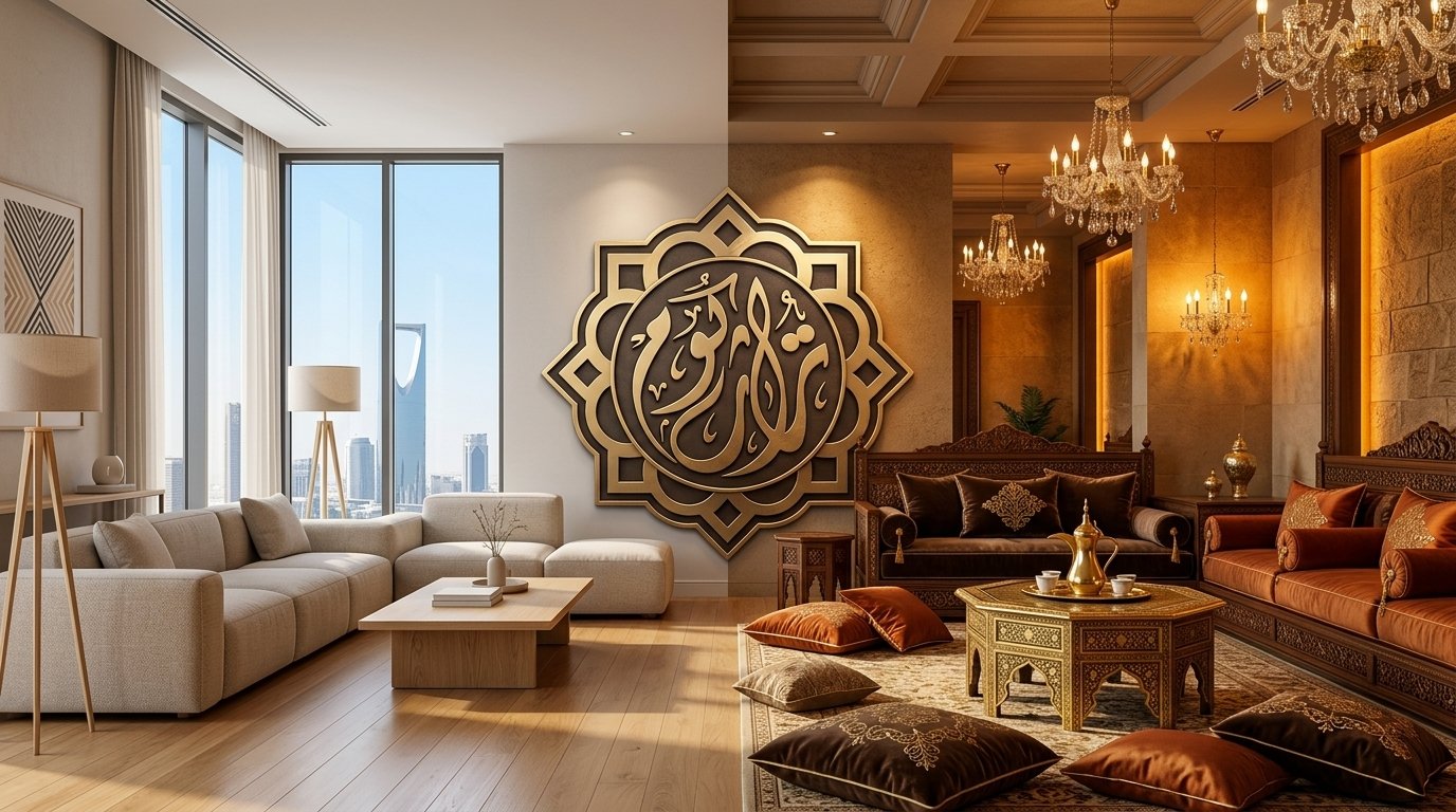 كنب مودرن مقابل كلاسيكي في الرياض