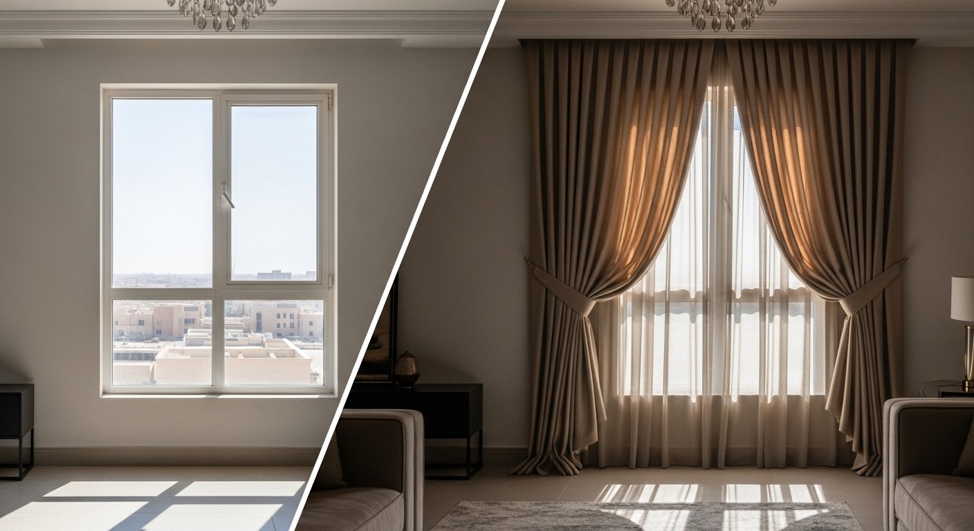 مقاس الستائر